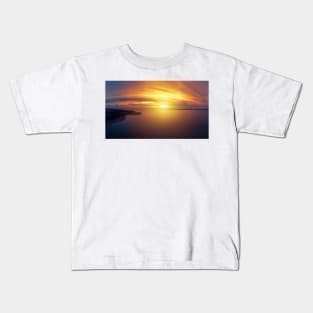 Stunning sunset over the lake Kids T-Shirt